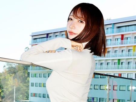 　玉野競輪に来場した清水あいり