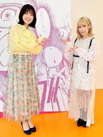 　声優の和久井優（左）、佐々木李子