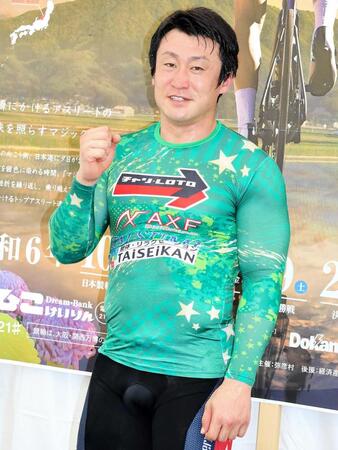 　Ｊリーガーから転身して競輪でトップクラスの北井佑季