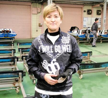 　入念なペラ調整で優出を狙う犬童千秋