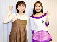 　豊橋競輪でトークショーに出演したＡＫＩ（左）とＲＵＫＡ