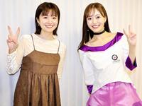 　豊橋競輪でトークショーに出演したＡＫＩ（左）とＲＵＫＡ