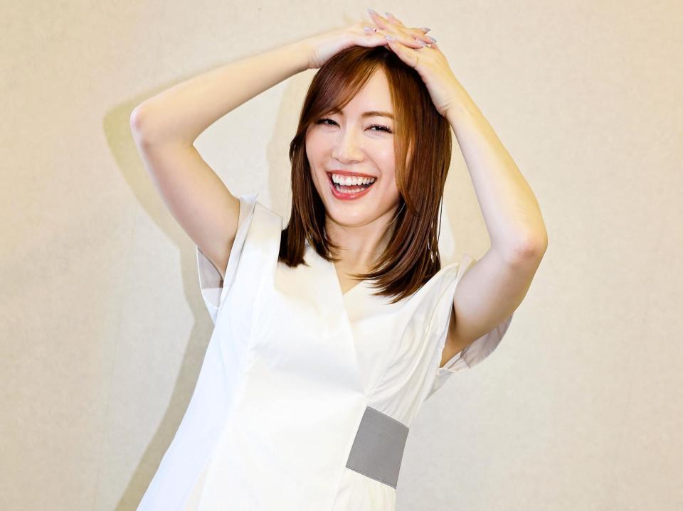 　バンテリンドームでの始球式を思い出して頭を抱える松井珠理奈