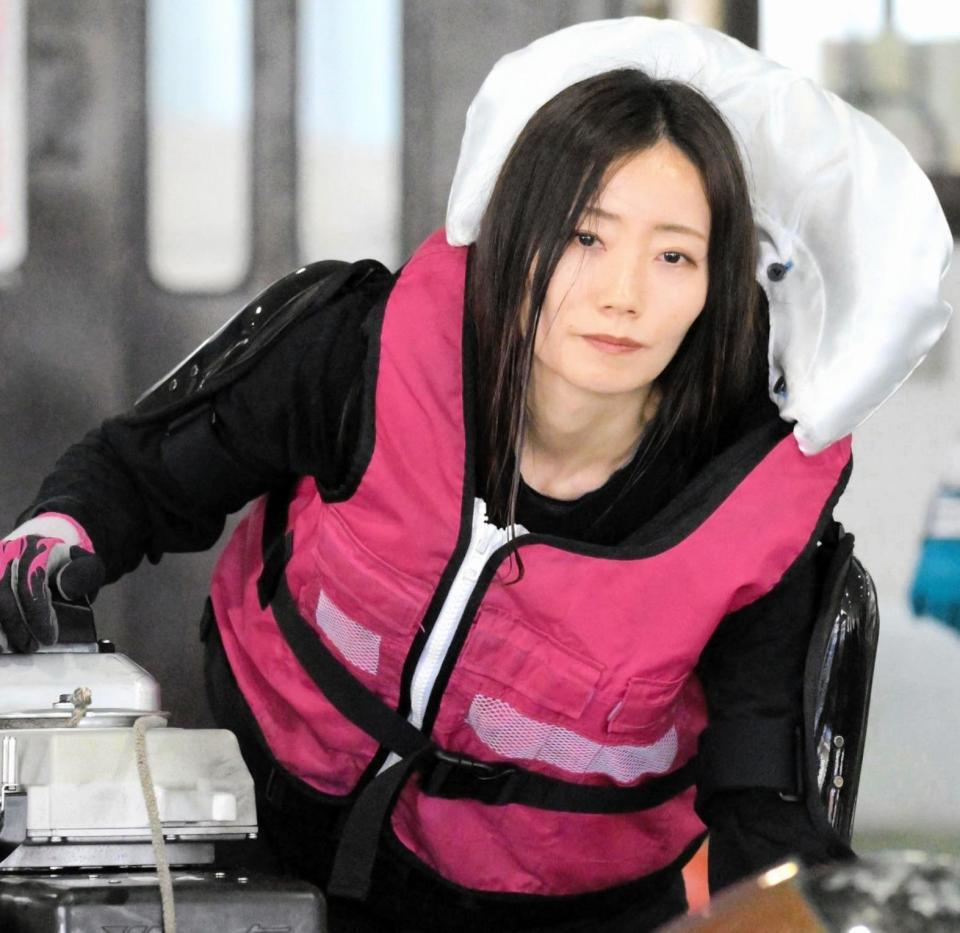 　１号艇で出場するファン投票１位の浜田亜理沙（撮影・金居みつよし）