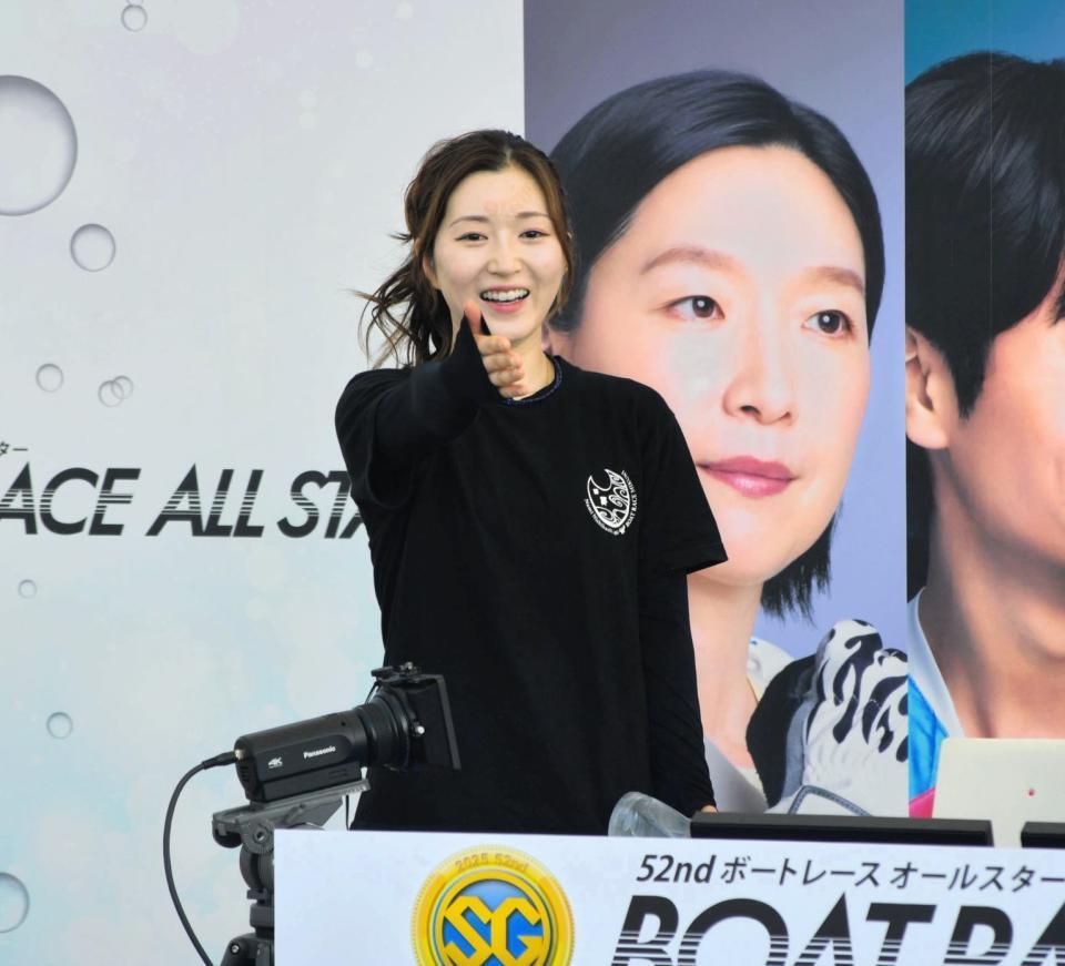 　開幕戦でインから白星を手にした西橋奈未