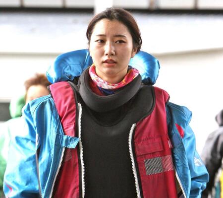 　カド一撃に納得の表情を浮かべる武井莉里佳