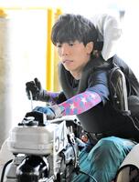 　ドリーム戦１号艇の吉田裕平（撮影・金居みつよし）