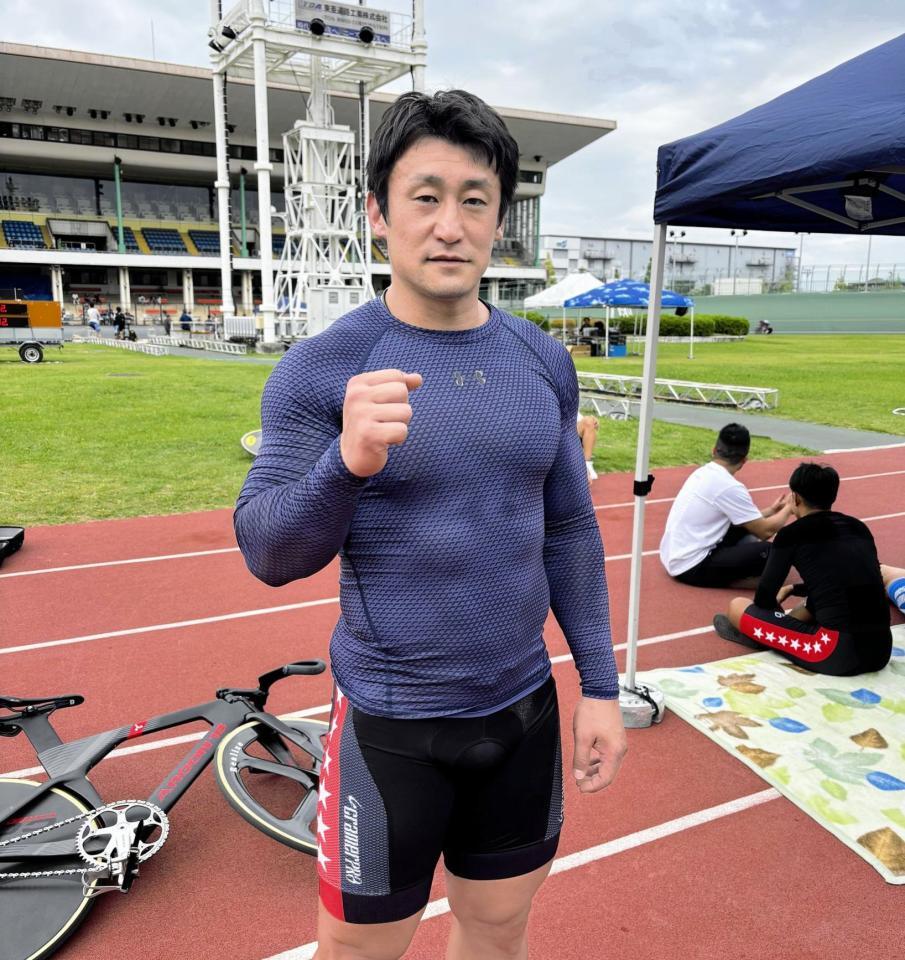 　１キロタイムトライアルに出場し３位の北井佑季