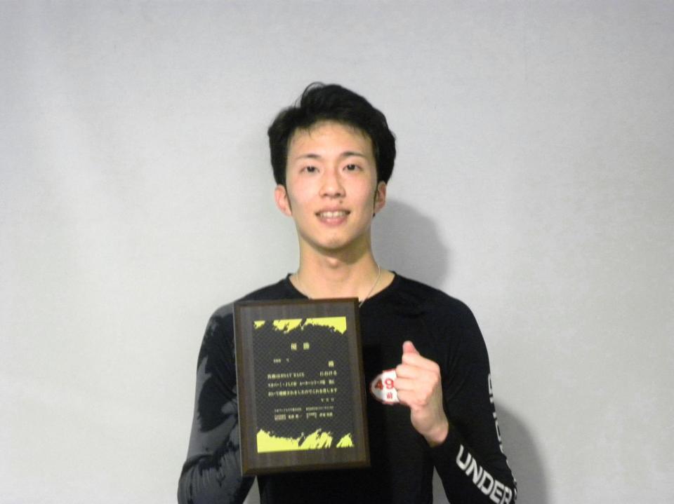 　今年Ｖ３を決めた前田篤哉