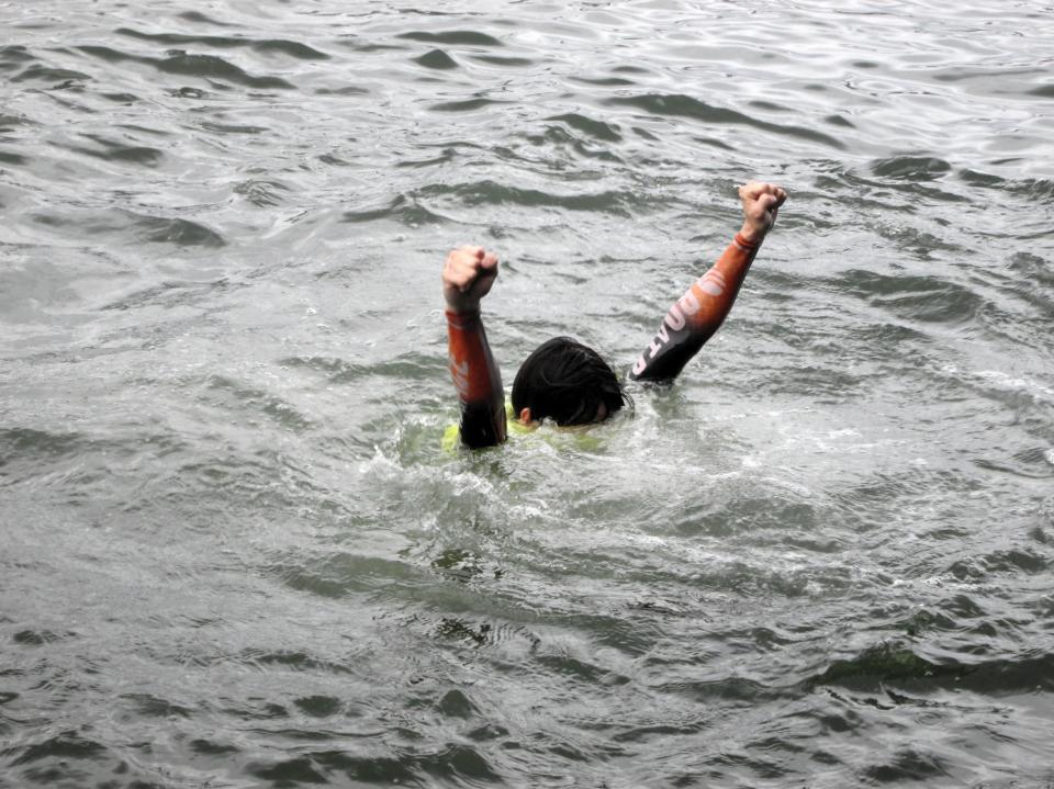 　水神祭を行った上原崚