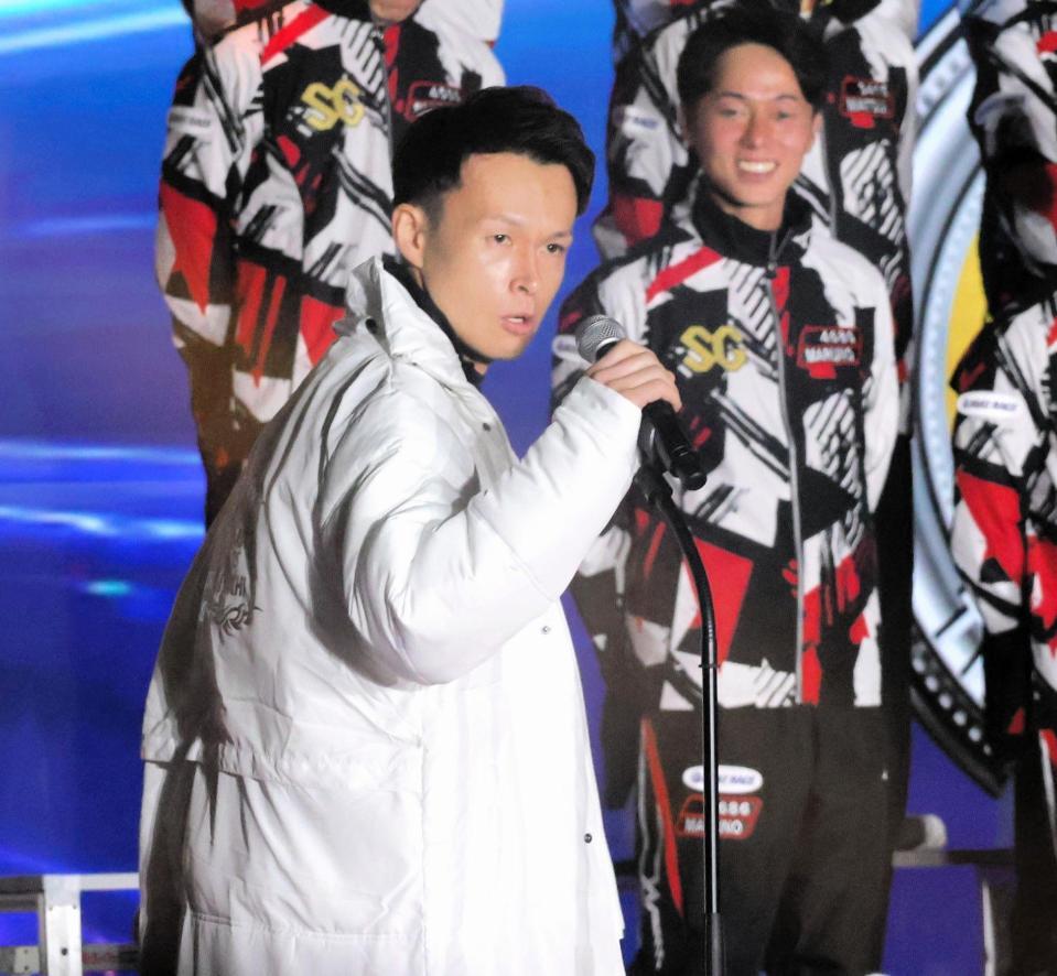 　オープニングセレモニーで気合たっぷりの宮地元輝