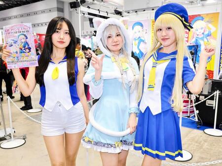 【ボート】コミケ107に多摩川ブース 静波まつりにふんしたキャンペーンレディがPR