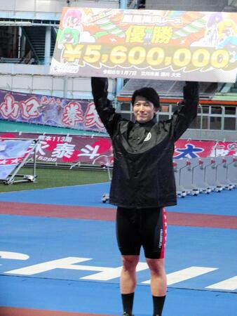 　２回目のＧ３制覇を果たした脇本勇希