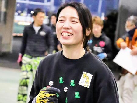 　Ｇ１で初めて１着でゴールした安井瑞紀