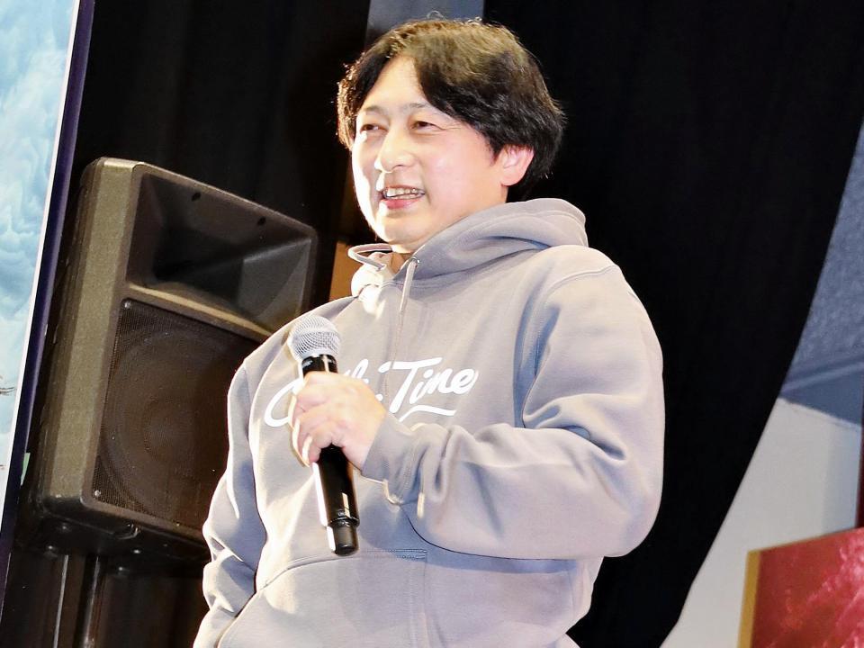 　ボートレース下関でトークショーに出演中の山崎智也