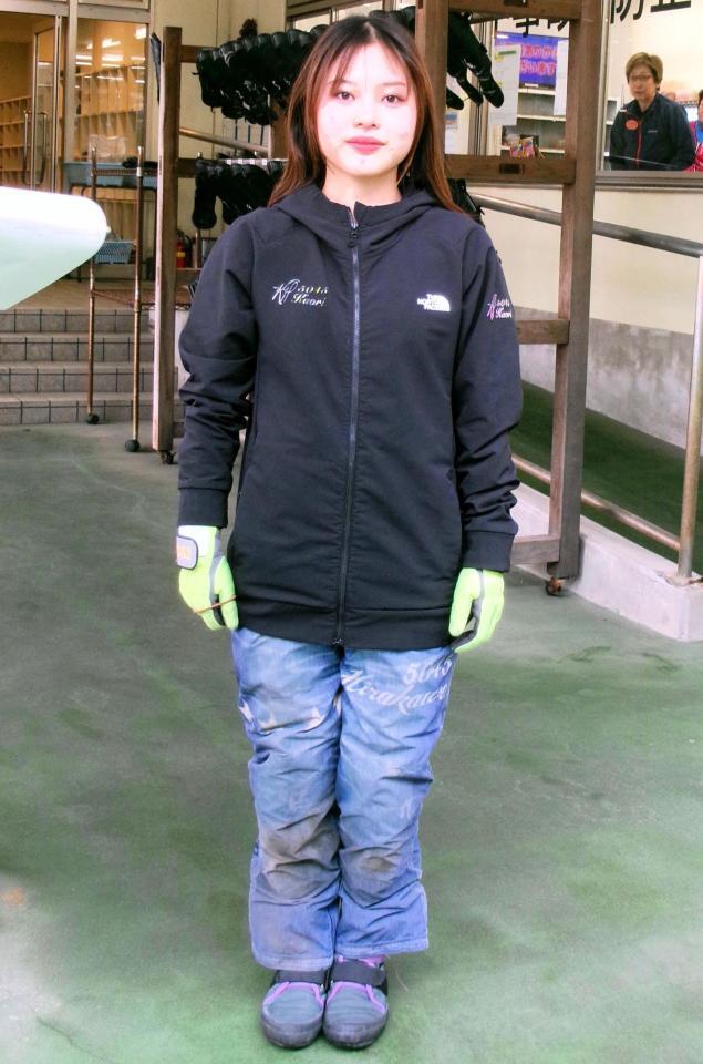 前節の優勝エンジンを獲得した平川香織