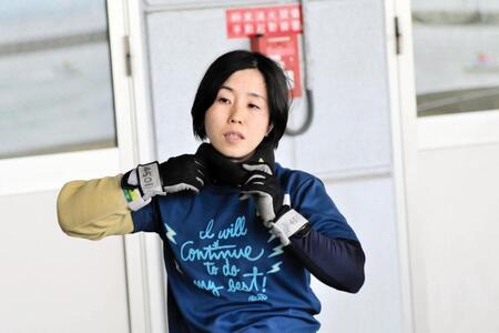 ４日目連勝で１号艇を勝ち取った樋口由加里