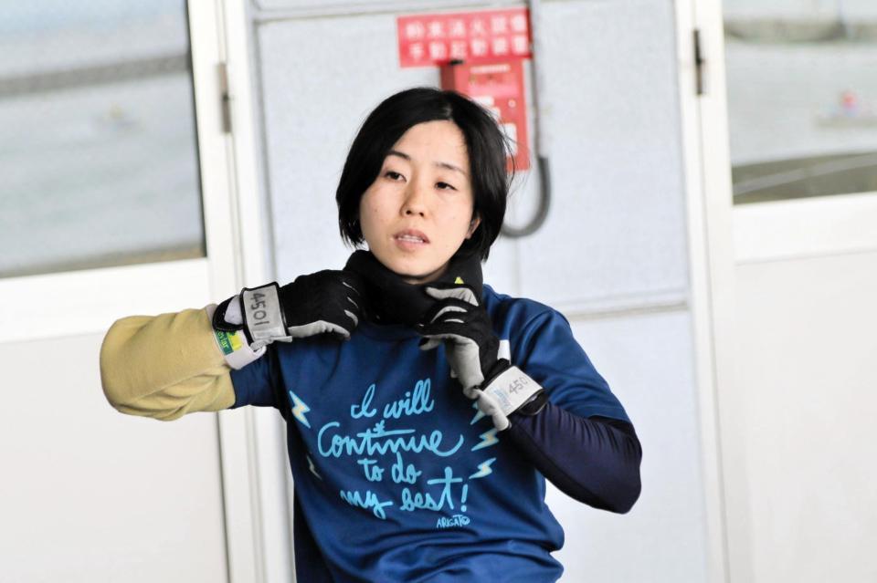 ４日目連勝で１号艇を勝ち取った樋口由加里