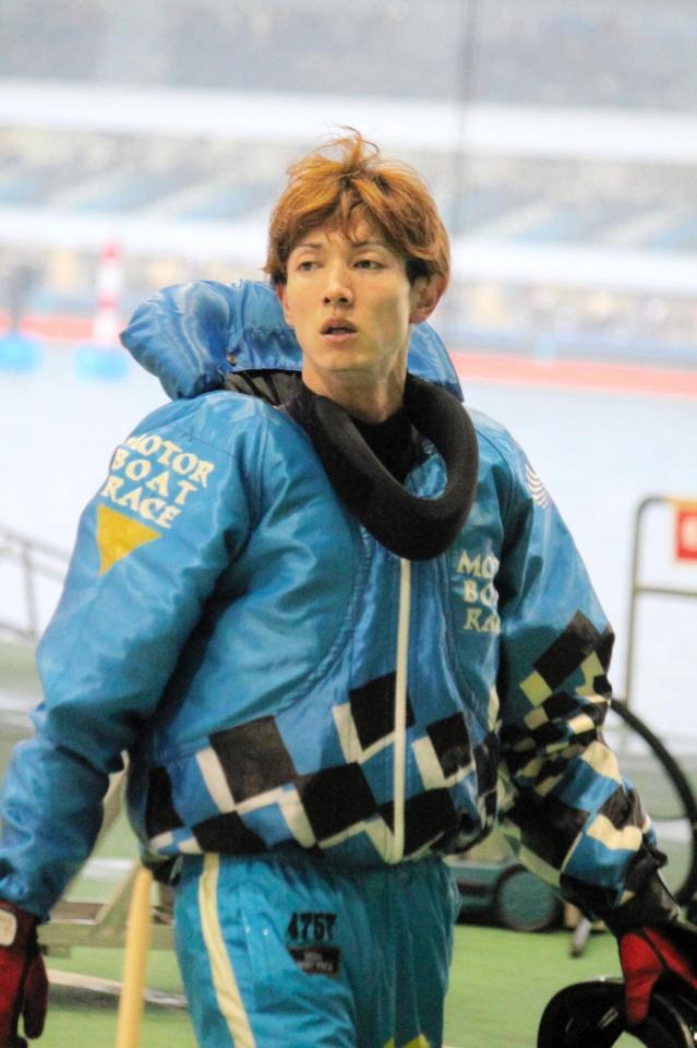 予選３位で準優の１号艇を獲得した山田祐也