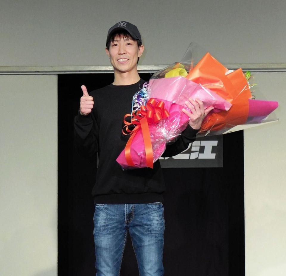 Ｇ１初優勝報告会を行った木下翔太