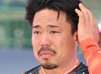 日本選手権競輪を制し、涙目の古性優作