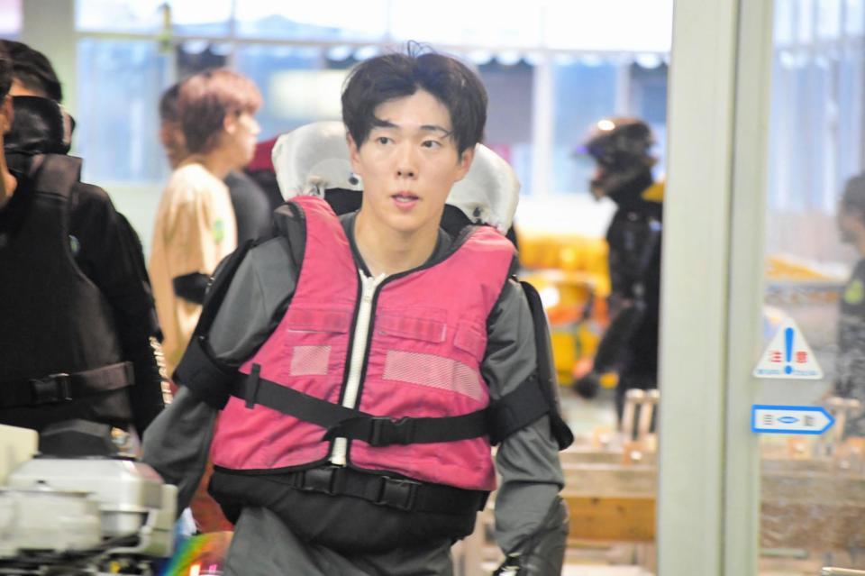 初日１２Ｒドリームの１号艇で登場する西岡顕心