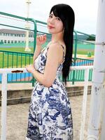 和歌山競輪場を訪れた永岡怜子