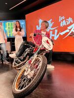 オートレースイベントに参加したボートレーサーの峰竜太
