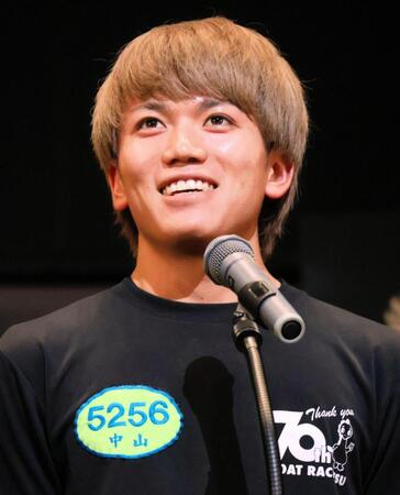 選手代表あいさつの大役を務めた中山翔太