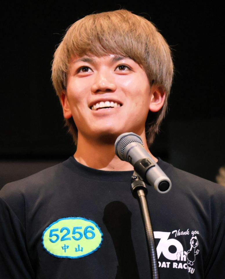 選手代表あいさつの大役を務めた中山翔太