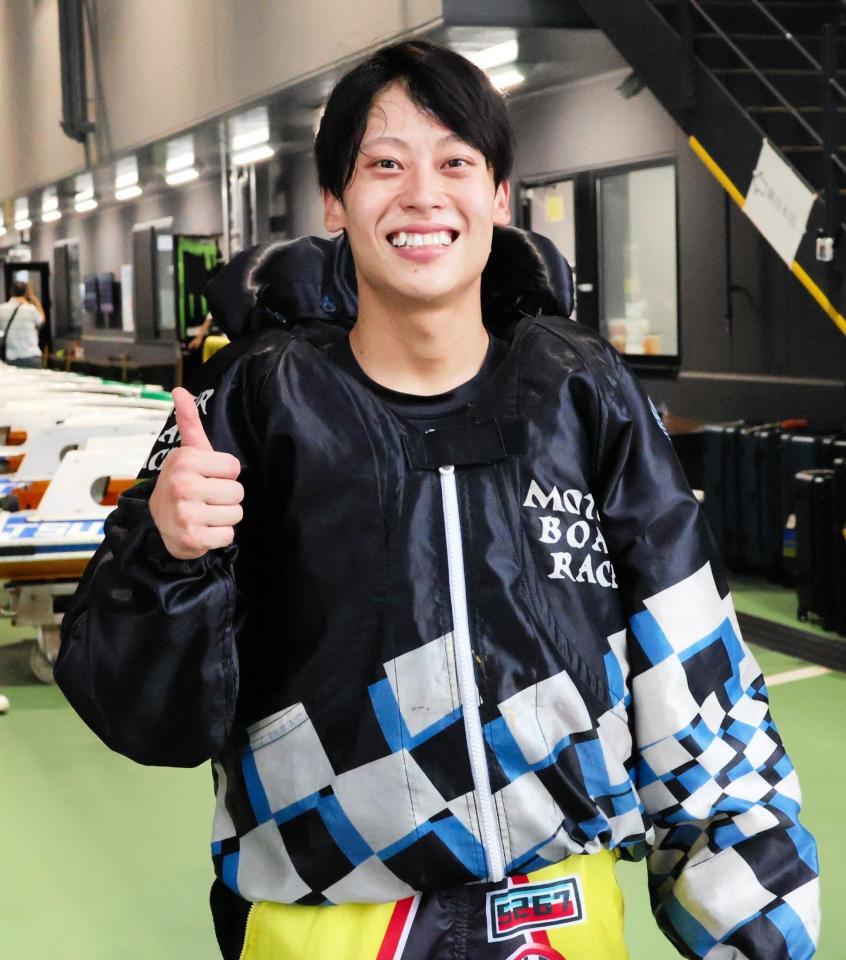 Ｇ１初優出を決め笑顔の石本裕武