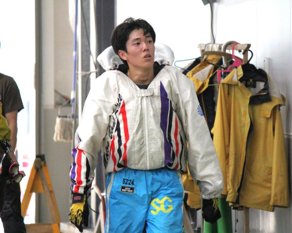 ２日目５Ｒでイン逃げを決めた西岡顕心