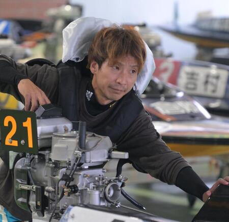 初日ドリーム戦１号艇の本命・吉田拡郎＝ボートレース児島（撮影・金居みつよし）