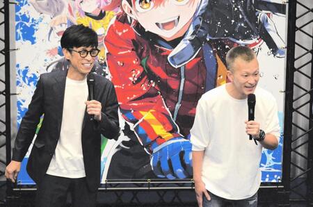 トークショーを行った池田浩二（左）と西山貴浩