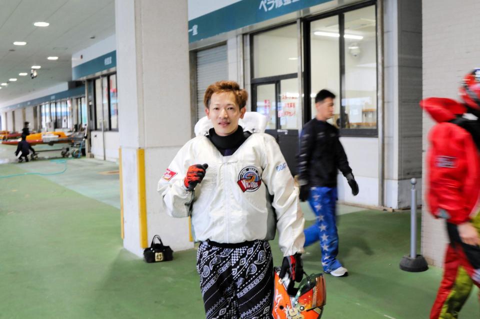 優勝戦２号艇の国分将太郎