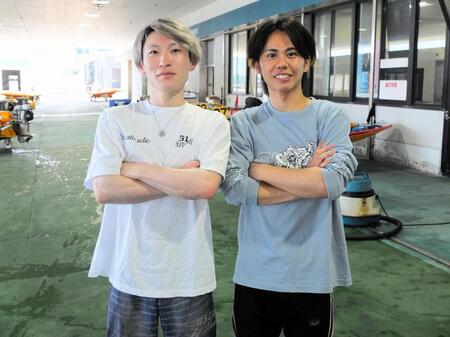 顔は父親似？の香川颯太（左は藤森陸斗）