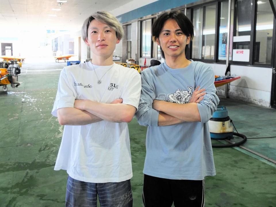 顔は父親似？の香川颯太（左は藤森陸斗）