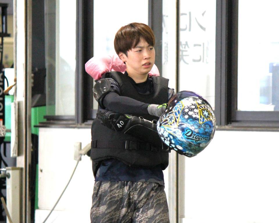 ３日目３Ｒに６号艇で臨む佐藤永梧