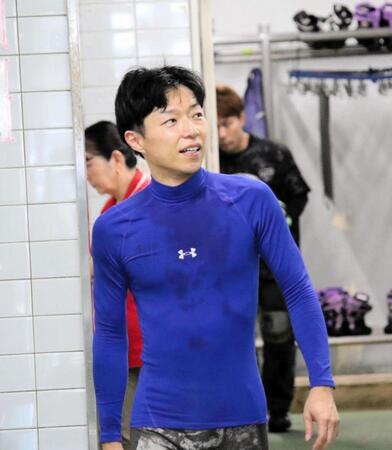 ピンピンを狙っていくと気合十分の大須賀友