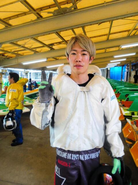 優勝戦１号艇を手にし、今年２回目、通算３回目の優勝を狙う井本昌也