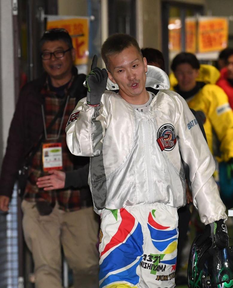 準優１着で優出を決めた地元の西山貴浩