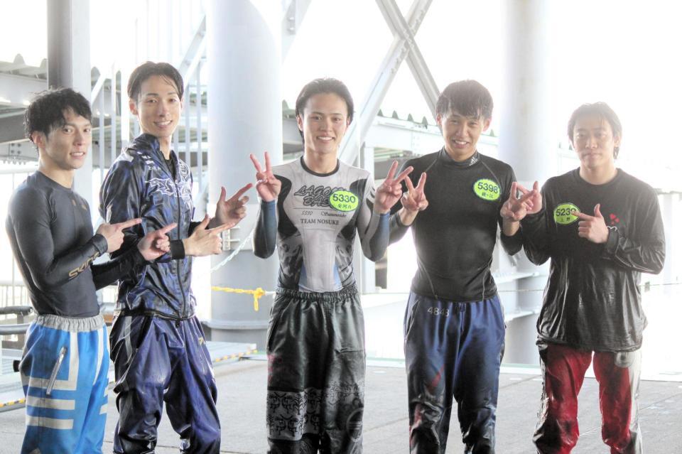 Ｇ２初勝利を飾った安河内鈴之介（中央）