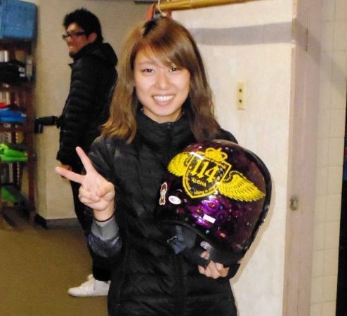 中村桃佳 同期倉持のデザインヘルメットに大満足/ワタシのマル秘