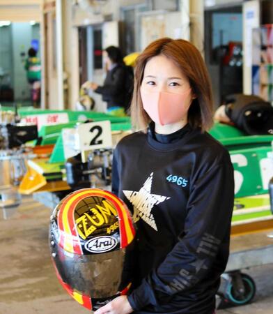 　ママさんレーサーとして好スタートを決めた福岡泉水