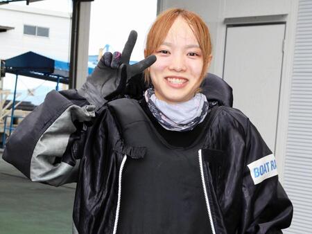 今節初、自身３回目の１着に笑顔の植竹玲奈