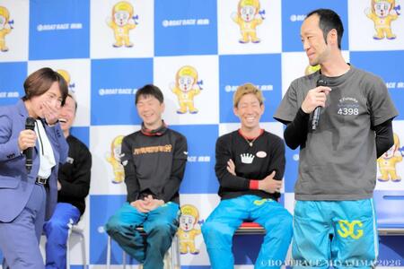 ＧＷシリーズ若葉賞　優出インタビューの一場面（提供：ボートレース宮島）