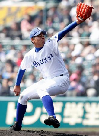 　東陵戦に先発した白〓（９ＤＤ７）大足利・比嘉