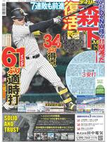 デイリースポーツ　１面
