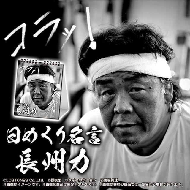 プロレス界の格言王 長州力がカレンダーに 関西 芸能 デイリースポーツ Online