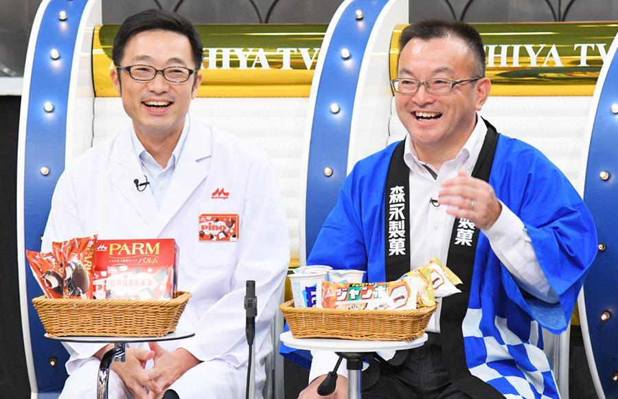 　ピノとパルムの森永乳業と、チョコモナカジャンボの森永製菓　写真提供：ＭＢＳ